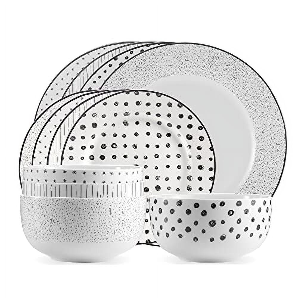 Safdie & Co. Floral Bouquet Plates and Bowls Sets, Modern Dinnerware