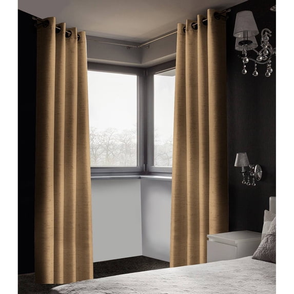 Safdie & Co Linen Look Blackout curtains 2Pack Taupe