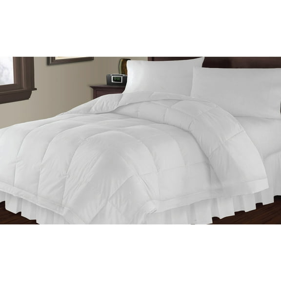 Safdie & Co. Microfiber Down Alternative Premium King Comforter in White