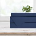 thumbnail image 1 of Safdie & Co. Solid 4 Piece Double Navy Sheet Set, 1 of 3