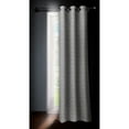 thumbnail image 1 of Safdie & Co. Wrinkle Free Curtain Geo Blackout 84"L in Alloy Grey, 1 of 3