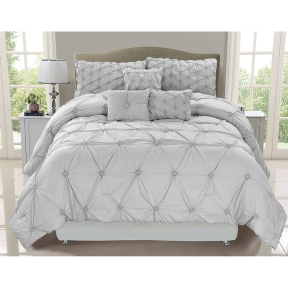 Comforter Set 7PC King Chateau Grey