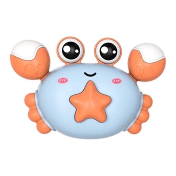 Safe ABS Crabs Design Sliding Car Toy Press LED Pull Back Vehicle For Toddler Easy Hand Grip Fine Motor Skill Playset