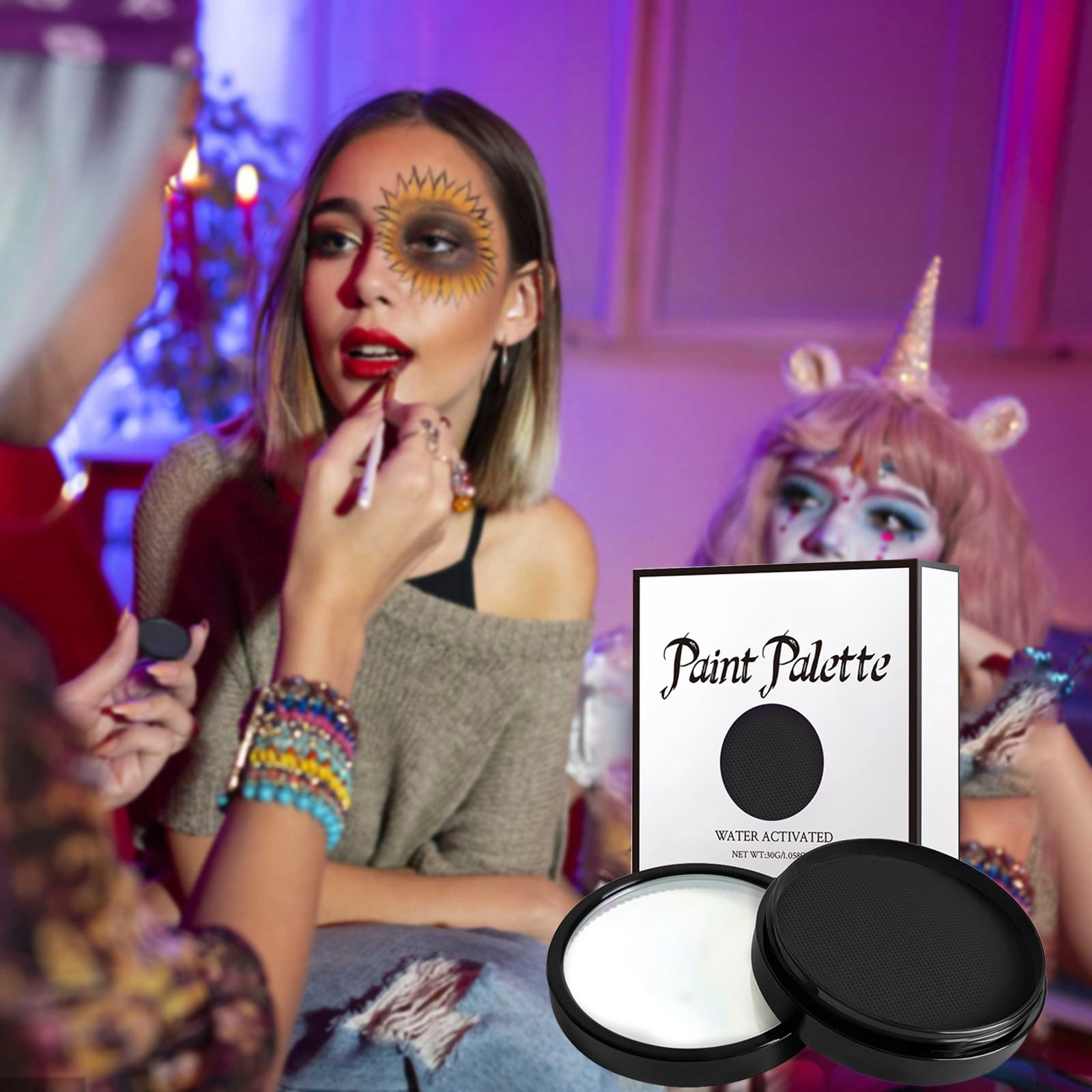 Safe Body Paint Non Toxic Body Paint Halloween For Kids＆Adults Easy To