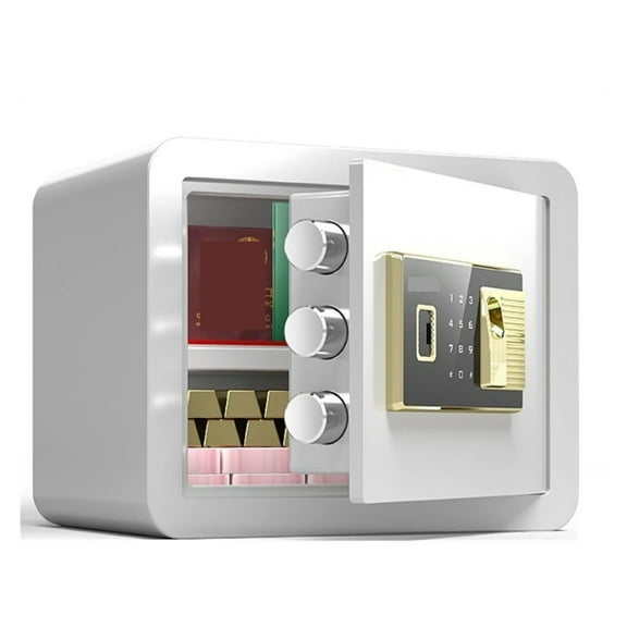 Safe Box Mechanical Safe Household Mini All-steel Office Safe Deposit Box With Finrprint Password ,Security and Anti-Theft
