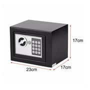 Safe Box Mini Steel Safes Money Bank Small Household Password Key Safety Security Box Keep Cash Jewelry Document Digital