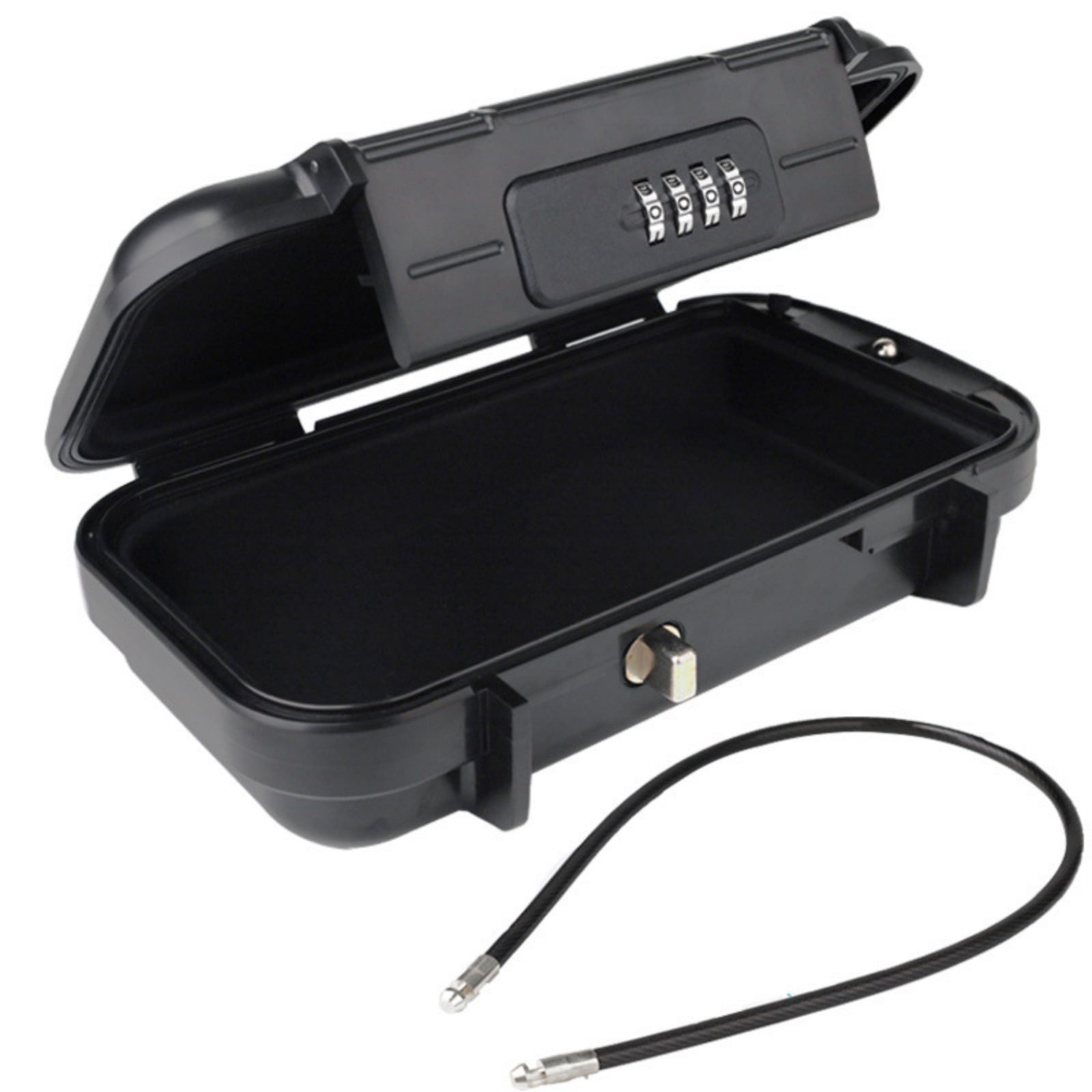 Safe Box Portable Lock Box 4 Digit Combination Security Case Lock Box ...