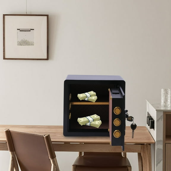 Safe Box with Voice Prompts, Electronic Panel, Dual Alarm System, and Thickened Door for Ultimate Security of Valuables and Documents