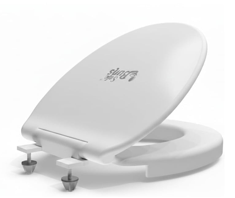 Safe Buns Round Soft Close Slip-Resistant Toilet Seat