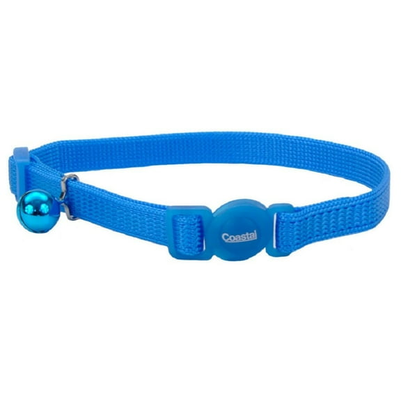 Safe Cat Adjustable Snag-Proof Nylon Breakaway Collar, Blue Lagoon