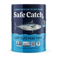thumbnail image 1 of Safe Catch Wild Elite Pure Tuna, 3 Pack, 5 oz Cans – Lowest Mercury Canned Tuna with 40g Protein per Can, 1 of 11