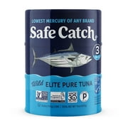 Safe Catch Elite Pure Wild Tuna 5 oz can, 3 pack