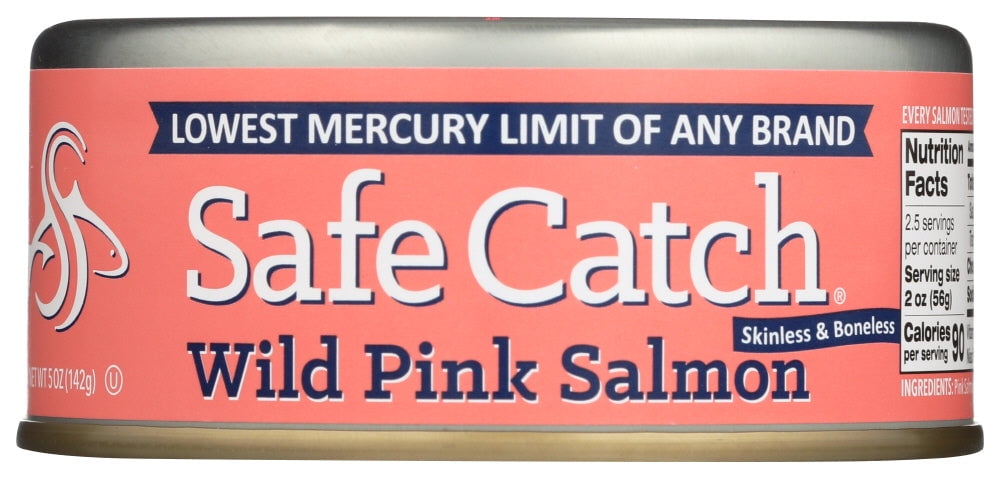Safe Catch Elite, Wild Pink Salmon, Mercury Tested, 5 oz Can (Pack of 6)