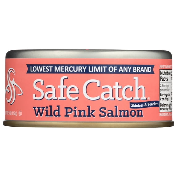 Safe Catch Elite, Wild Pink Salmon, Mercury Tested, 5 oz Can (Pack of 6)