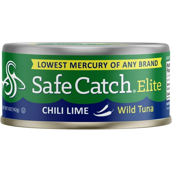 Safe Catch Elite Chili Lime Wild Tuna, 5 oz Can – Seasoned High-Protein Tuna for Quick Meals