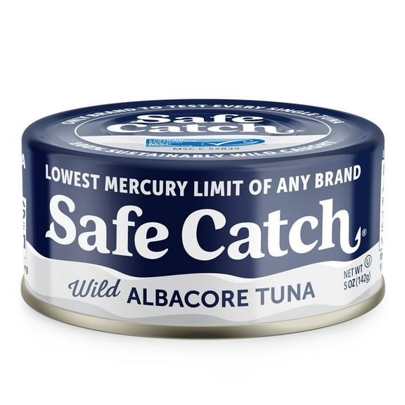 Safe Catch Wild Albacore Tuna, 5 oz Can – Mercury-Tested Canned Tuna for Salads, Sandwiches, and Meal Prep