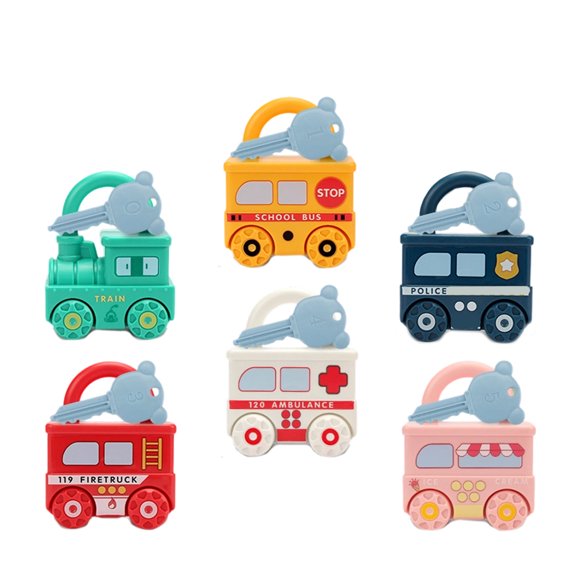 Safe Childrens Learning Train With Keys Cars Following Educational Principles