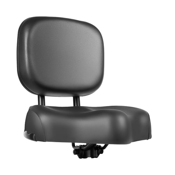 Safe and Comfortable Bike Seat with Backrest, Adjustable Height Cushion, Leather and Foam Design for Tricycles or Electric Vehicles, Ergonomic and Ventilated