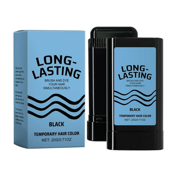 Safe and Convenient Comb Hair Dye, Waterproof and Sweat-Proof Hair Dye Comb, Portable Hair Colouring Comb, Hair Dye Cream, 2 in 1 Instant Dye for Women & Men (Black)