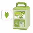 thumbnail image 1 of Safe Deposit Box Toys Children's Bank Piggy Bank with Lights Music and Key, Large Storage Money Saving Coin Bank for Kids with Electronic Lock and Play Features, Green, 1 of 5
