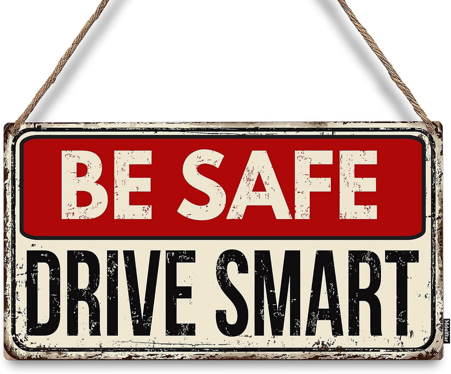 Safe Driving Decor 12 x 8 Inch - Be Safe Drive Smart Rustic Wooden ...
