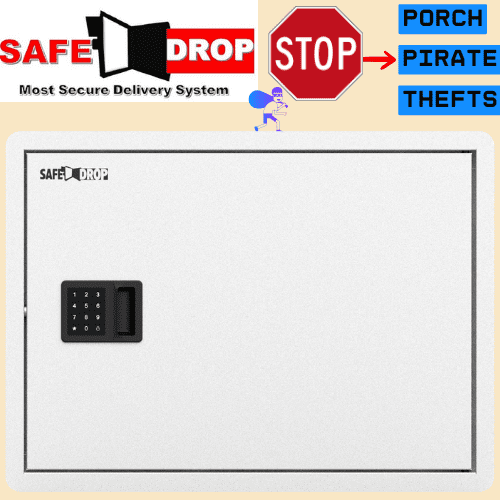 Safe Drop Security Parcel Mailbox, Aluminum Security Door, Proprietary Lock, Smart APP Control