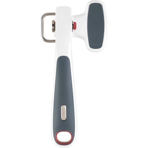 Safe Edge Can Opener - Manual Can Opener with Lid Grippers - Safety Tool for Smooth Edges - Left- & Right-Handed Kitchen Essential - Handheld Kitchen Tool - Gray