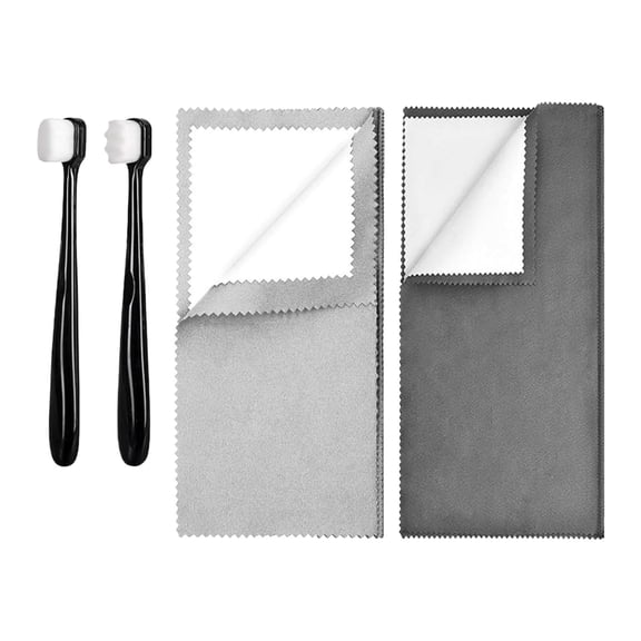 Safe Effective Silver Jewelry Cleaner Set With Twin Sided Cloth