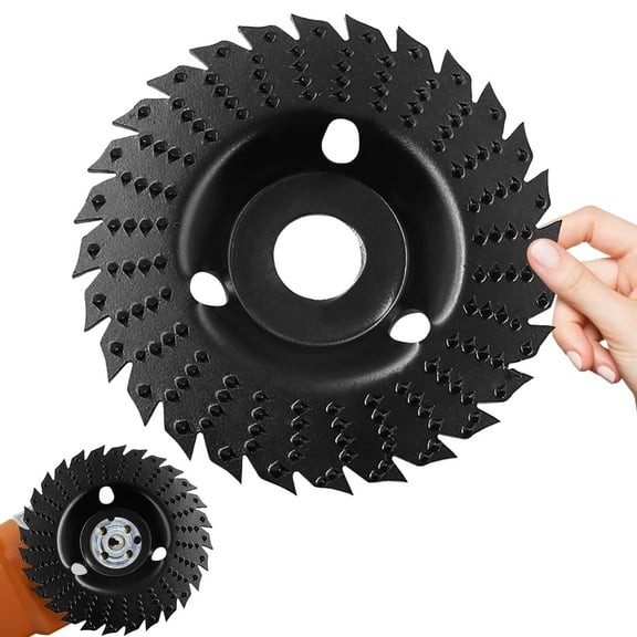 Safe and Efficient Tools, Sharp Edges for Easy Cutting Angle Grinder Wood Carving Disc, Durable with Long Service Life, Quick Setup and Removal, 28-Tooth Design for Precise Wood
