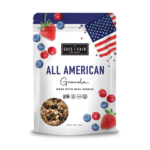Safe + Fair Gluten Free All American Granola 12oz - 1 bag