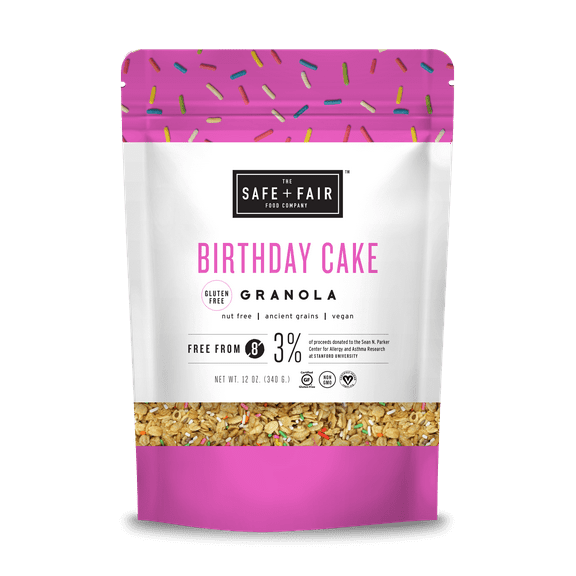 Safe + Fair Granola Birthday Cake, 12oz, Pack Of 6