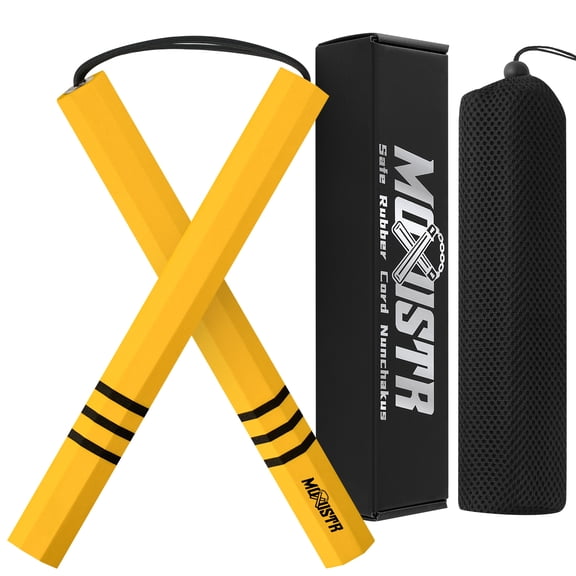 MOXIISTR Nunchaku Safe Foam Rubber Cord for Beginners Training Upgraded for Practice