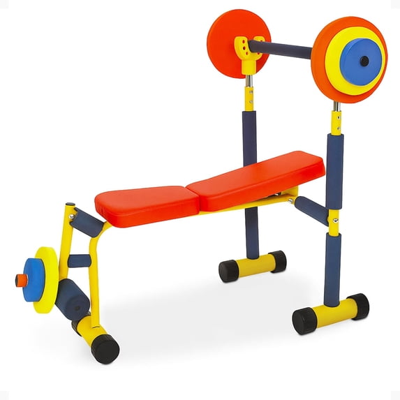 Safe Foam Weight Kids Fitness Bench with Leg Exercise Function