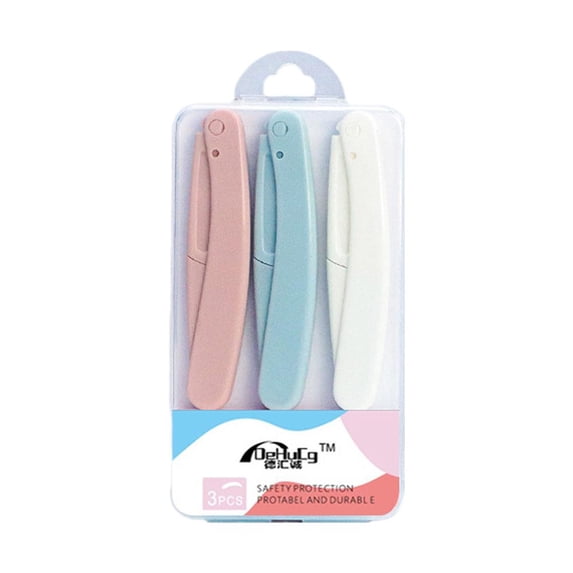 Safe Folding Ladies Face Shaver Eyebrow Trimmer Anti-Scratch Razor Makeup≠ E4I5