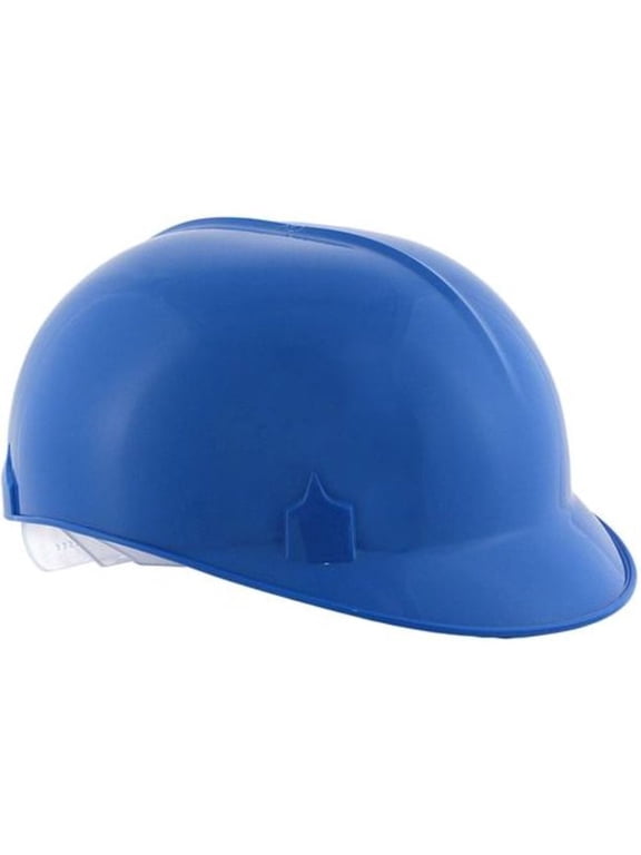 Safety Bump Cap, 4-Point Pin Lock Suspension, Lightweight HDPE Shell, Adjustable Fit, Blue (Pack of 1)