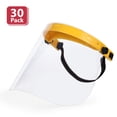 thumbnail image 1 of Safe Handler Clear Face Shield, Reusable Facial Protection, Yellow (Pack of 30), 1 of 8