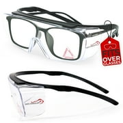 Safe Handler Duarte Premium Safety Glasses Over Glasses, Anti-Fog and Scratch Resistant, UV Protection, 1 Pack
