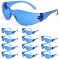 thumbnail image 1 of Safe Handler Full Color Blue Safety Glasses For Men/Women (Pack of 12), ANSI Z87.1, Scratch & Impact Resistant, One Size, 1 of 6