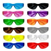 Safe Handler Full Color Variety Pack Safety Glasses For Men and Women (Box of 12),  ANSI Z87.1