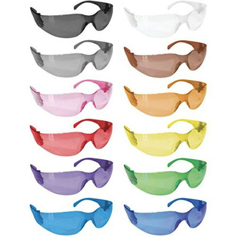Safe Handler Full Color Variety Pack Safety Glasses For Men and Women Box of 12