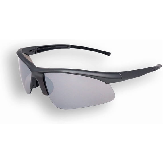Safe Handler Gray Sport Safety Glasses For Men/Women, Black Mirror Lens, Anti-Scratch (Pack of 1)