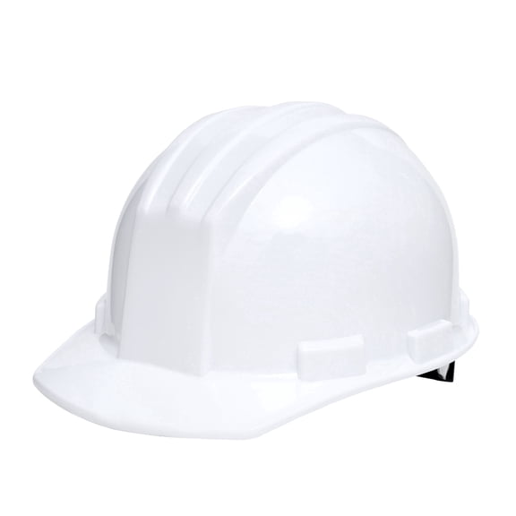 Safe Handler Impact Pro Safety Hard Hat, 4 Point Ratchet Suspension, White (Pack of 1)