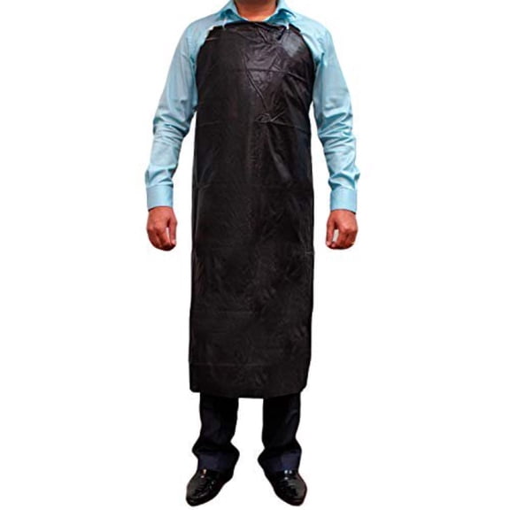 Safe Handler PVC Apron, Smooth Finish to Prevent Bacteria, Easily Adjustable, Black