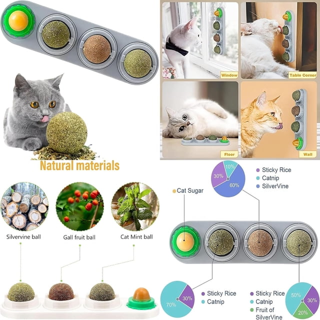 Natural Catnip & Silvervine Spray For Cats - 2oz Dual-Plant Formula To Renew Toys & Calm Kittens