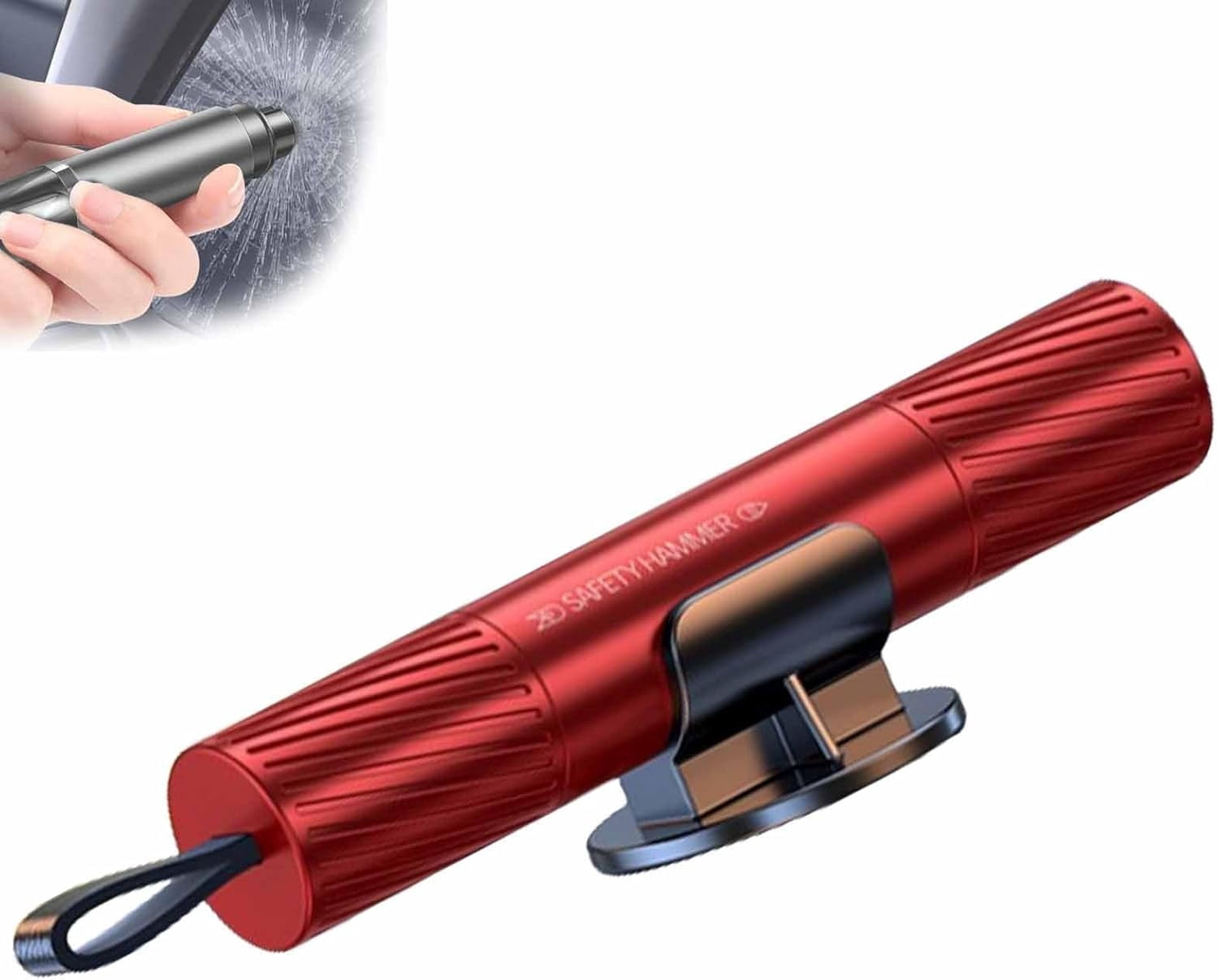Marteau De Secours Safe Hero – Brise Vitre Et Coupe-Ceinture, 2 Pièces, Rouge, Pour Urgence Voiture - 6