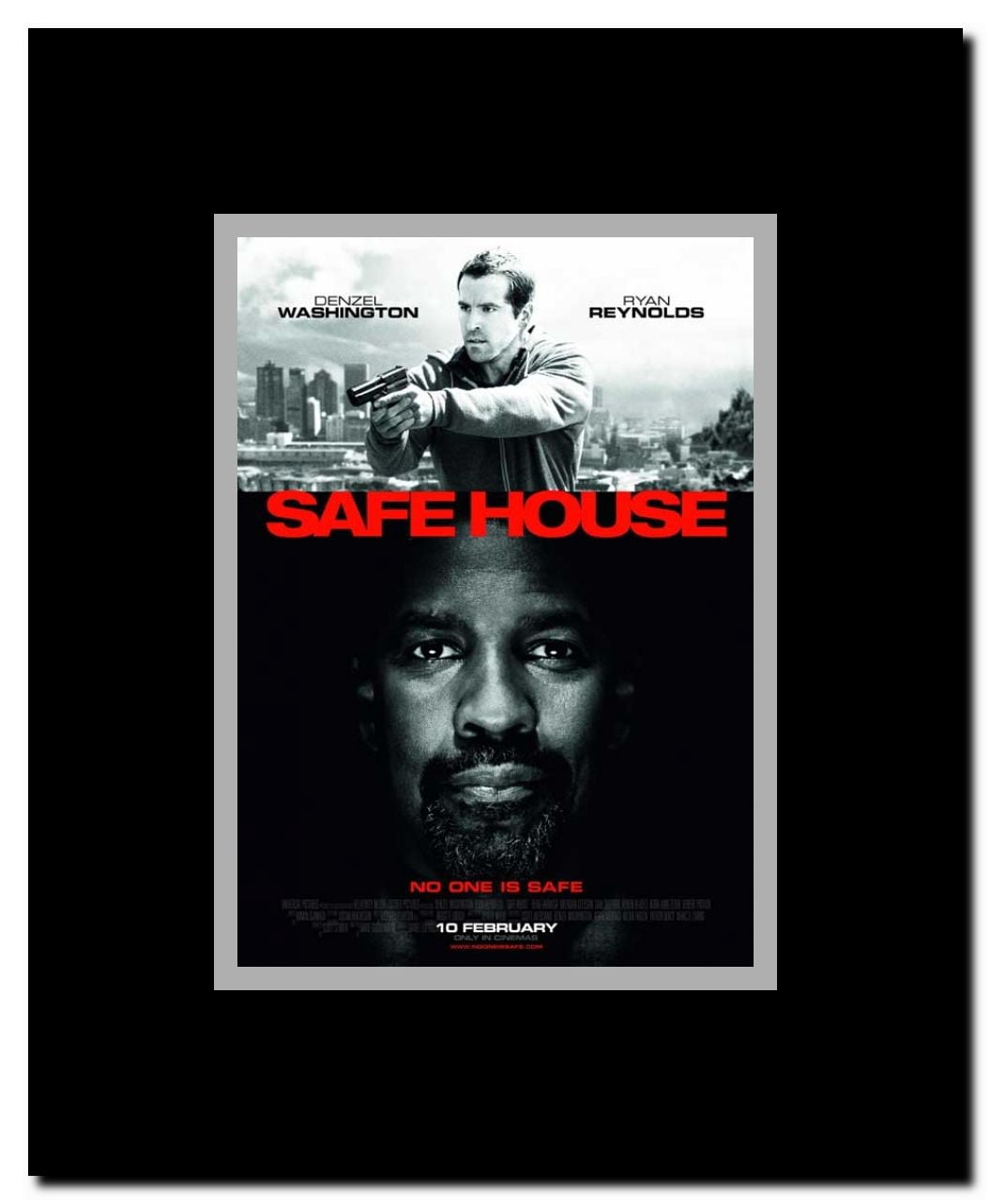 Safe House Framed Movie Poster