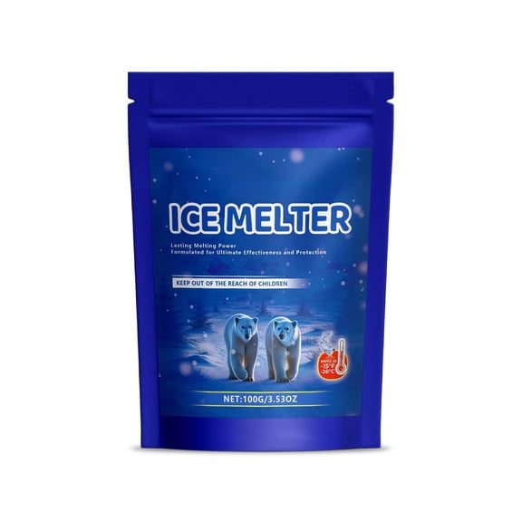 Safe Ice Melter, Efficient Snow and Ice Removal for Driveways Walkways, Friendly Deicer, Easy Clean and No Residues, Non-Clumping
