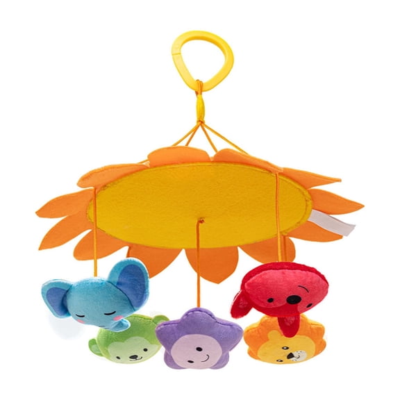 Safe Infant Activity Hanger With Cartoon Toy with Gentle Bells for Visual and Auditory Stimulation