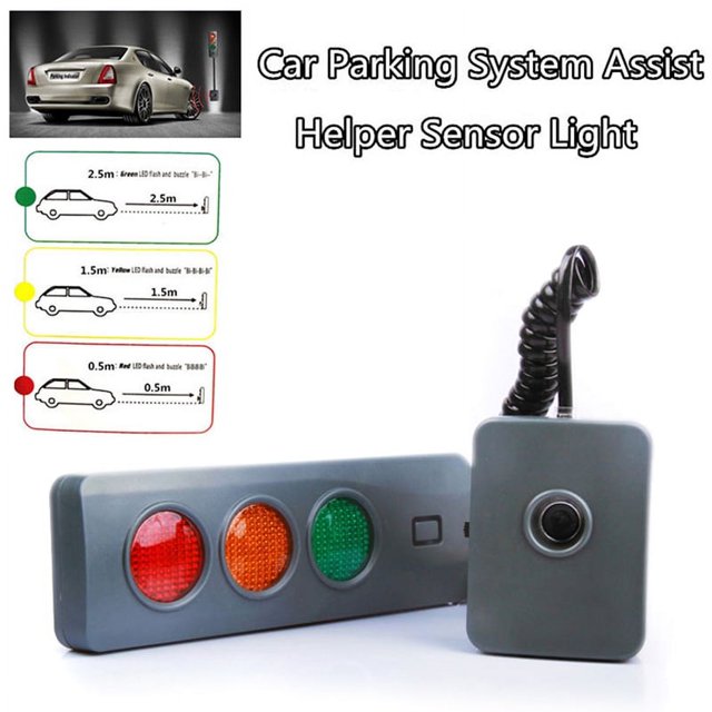 SafeLight Parking System Assist Distance StopAid Guide Sensor Kit for