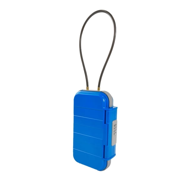 Safe Lock Box, Portable Safe Case 4-Digit Combination Lock With Rope Outdoor Camp Hiking Sports Gym Security Storage Key Box ,Upgraded Security Combination Lock